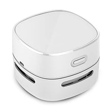Load image into Gallery viewer, ODISTAR Desktop Vacuum Cleaner, Mini Table dust Sweeper Energy Saving,High Endurance up to 400 mins,360º Rotatable Design for Keyboard/Home/School/Office (White Charging)