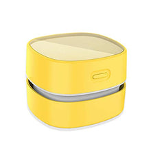 Load image into Gallery viewer, ODISTAR Desktop Vacuum Cleaner, Mini Table dust Sweeper Energy Saving,High Endurance up to 120 mins, Cordless&360º Rotatable Design for Cleaning Hairs,Crumbs,Computer Keyboard,Piano,car(Yellow)