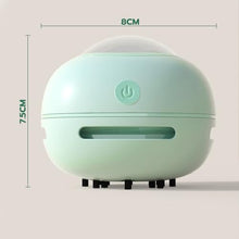 Load image into Gallery viewer, ODISTAR Desktop Vacuum Cleaner, Mini Table Dust Sweeper Energy Saving,High Endurance up to 400 mins,360º Rotatable Design for Keyboard/Home/School/Office(Green)