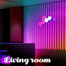 Load image into Gallery viewer, ODISTAR Remote Control Hexagon Wall Light,Smart Wall-Mounted Touch-Sensitive DIY Geometric Modular Assembled RGB led Colorful Light with USB-Power,Used in Bedroom (10-Pack)