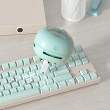 Load image into Gallery viewer, ODISTAR Desktop Vacuum Cleaner, Mini Table Dust Sweeper Energy Saving,High Endurance up to 400 mins,360º Rotatable Design for Keyboard/Home/School/Office(Green)