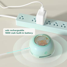 Load image into Gallery viewer, ODISTAR Desktop Vacuum Cleaner, Mini Table Dust Sweeper Energy Saving,High Endurance up to 400 mins,360º Rotatable Design for Keyboard/Home/School/Office(Green)