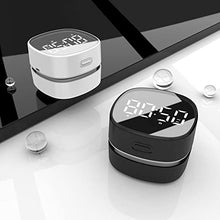 Load image into Gallery viewer, ODISTAR Counter Vacuum Cleaner,Mini Table dust Sweeper Energy with Digital Timer,Endurance up to 400 mins,360º Rotatable for Cleaning Rubber shavings,Crumbs Keyboard of Gifts for Kids(Black)