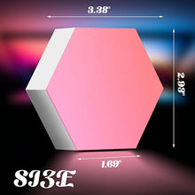 Load image into Gallery viewer, ODISTAR Remote Control Hexagon Wall Light,Smart Wall-Mounted Touch-Sensitive DIY Geometric Modular Assembled RGB led Colorful Light with USB-Power,Used in Bedroom (10-Pack)