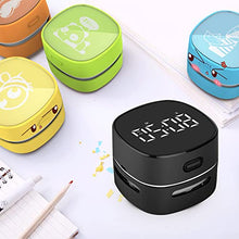 Load image into Gallery viewer, ODISTAR Counter Vacuum Cleaner,Mini Table dust Sweeper Energy with Digital Timer,Endurance up to 400 mins,360º Rotatable for Cleaning Rubber shavings,Crumbs Keyboard of Gifts for Kids(Black)