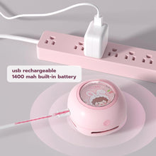 Load image into Gallery viewer, ODISTAR Desktop Vacuum Cleaner, Mini Table dust Sweeper Energy Saving,High Endurance up to 400 mins,360º Rotatable Design for Keyboard/Home/School/Office (Pink)