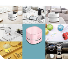 Load image into Gallery viewer, ODISTAR Desktop Vacuum Cleaner, Mini Table dust Sweeper Energy Saving,High Endurance up to 400 mins,360º Rotatable Design for Keyboard/Home/School/Office (Pink)