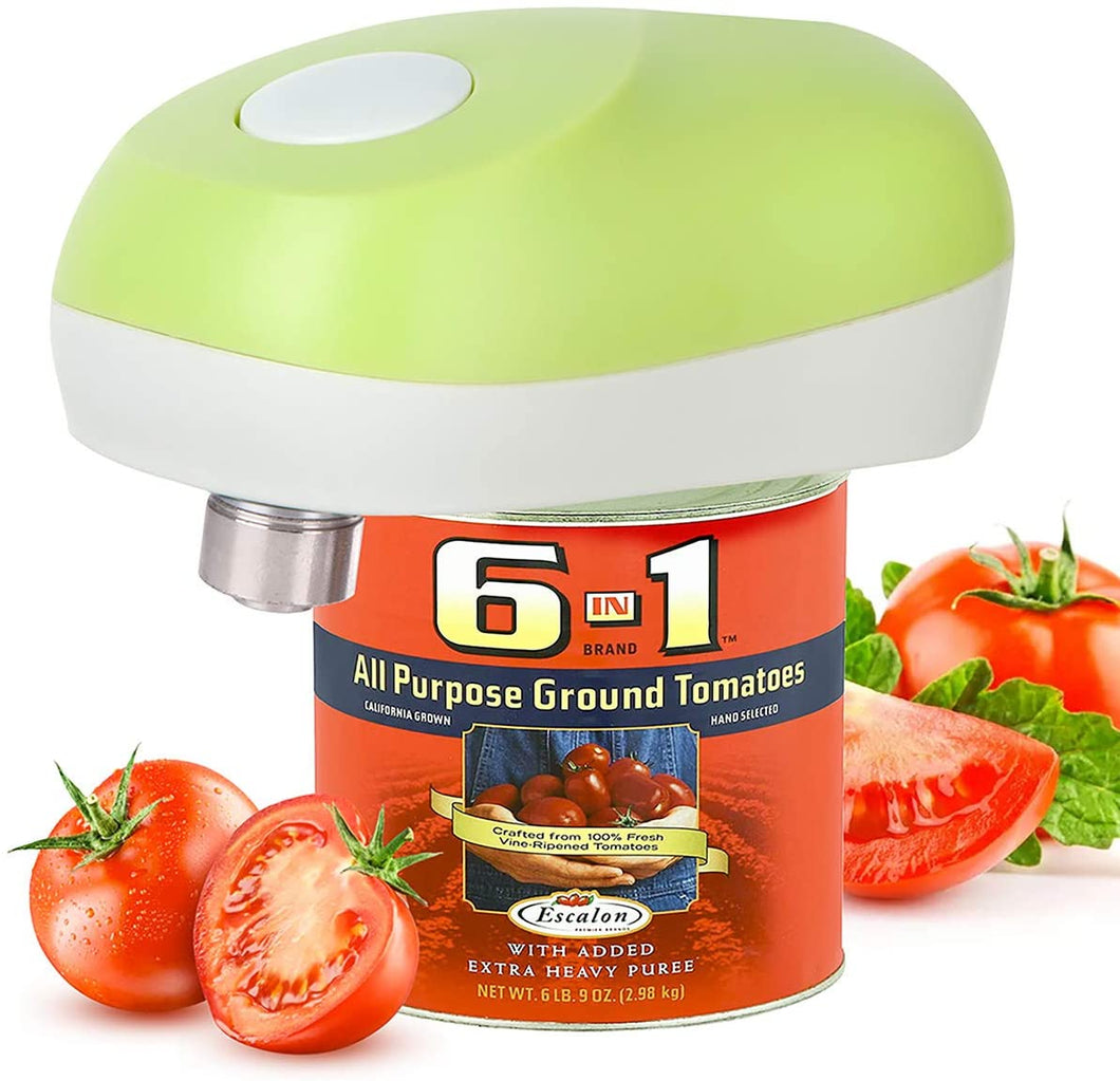 Electric Can Opener - Vcwtty One Touch Switch No Sharp Edge Automatic Electric Can Opener for Any Size, Kitchen Gifts for Arthritis and Seniors (Mini Lemon)