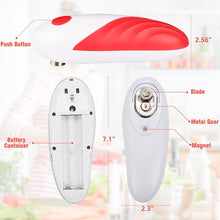 Load image into Gallery viewer, Electric Can Opener - Vcwtty One Touch Switch No Sharp Edge Automatic Electric Can Opener for Any Size, Kitchen Gifts for Arthritis and Seniors (Upgrade Red)
