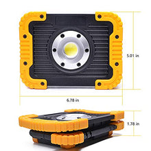 Load image into Gallery viewer, ODISTAR 20W LED Rechargeable Work Light,Portable Cordless Hand Held Shop Light with Stand,3 Modes Flood Emergency Light,Built-in 4400MA Lithium Battery Power Bank,for Construction Site
