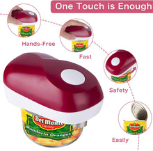 Load image into Gallery viewer, Electric Can Opener - Vcwtty One Touch Switch No Sharp Edge Automatic Electric Can Opener for Any Size, Kitchen Gifts for Arthritis and Seniors (Mini Red)
