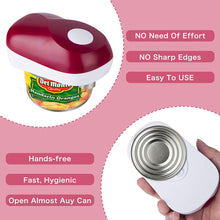 Load image into Gallery viewer, Electric Can Opener - Vcwtty One Touch Switch No Sharp Edge Automatic Electric Can Opener for Any Size, Kitchen Gifts for Arthritis and Seniors (Mini Red)

