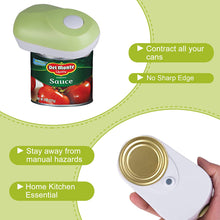 Load image into Gallery viewer, Electric Can Opener - Vcwtty One Touch Switch No Sharp Edge Automatic Electric Can Opener for Any Size, Kitchen Gifts for Arthritis and Seniors (Mini Lemon)
